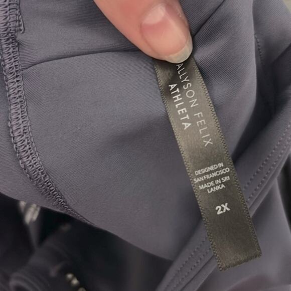 NWT Athleta X Allyson Felix Legend 7/8 tights leggings in Medieval Violet - Picture 12 of 14